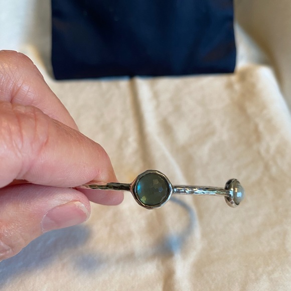 Authentic Ippolita five station sterling silver bangle. - Picture 2 of 6